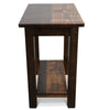 Denton Rough Sawn Live Edge End Table with Shelf