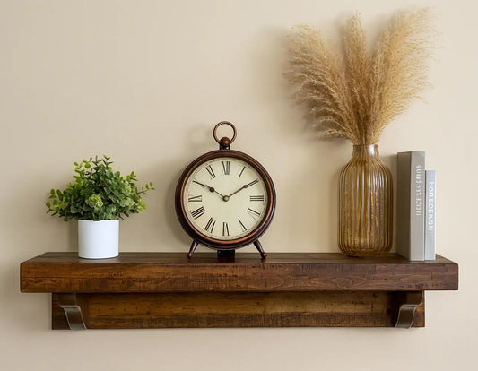 Collins Live Edge American Stain Wall Shelf
