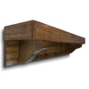 Collins Live Edge American Stain Wall Shelf with Pegs