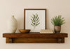 Collins Live Edge American Stain Wall Shelf
