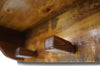 Collins Live Edge American Stain Wall Shelf with Pegs