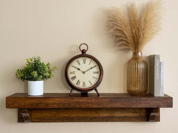 Collins Rough Cut American Stain Wall Shelf