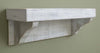 Collins Rough Cut Rustic White Wall Shelf