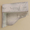 Collins Rough Cut Rustic White Wall Shelf
