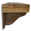 Collins Rough Cut American Stain Wall Shelf with Pegs