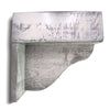 Collins Rough Cut Rustic White Wall Shelf with Pegs