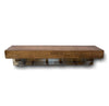 Collins Rough Cut American Stain Wall Shelf with Pegs