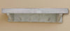 Collins Rough Cut Rustic White Wall Shelf with Pegs