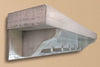 Collins Rough Cut Rustic White Wall Shelf with Pegs