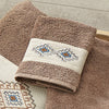Southwest Diamond Latte Embroidered Wash Cloth