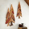 Twin Pine Trees Intarsia Wood Wall Art