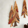 Twin Pine Trees Intarsia Wood Wall Art