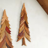Single Pine Tree Intarsia Wood Wall Art