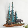 Pine Forest Bear 3-D Metal Wall Art