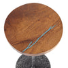 Turquoise Inlay Round Drink Table