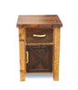 Barnwood Straight Leg 1 Drawer Nightstand with Door