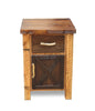 Barnwood Straight Leg 1 Drawer Nightstand with Door