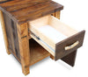 Barnwood Straight Leg 1 Drawer Nightstand with Door