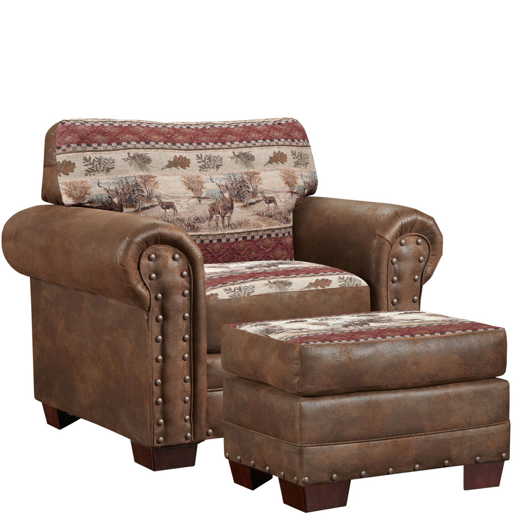 Forest Deer Ottoman