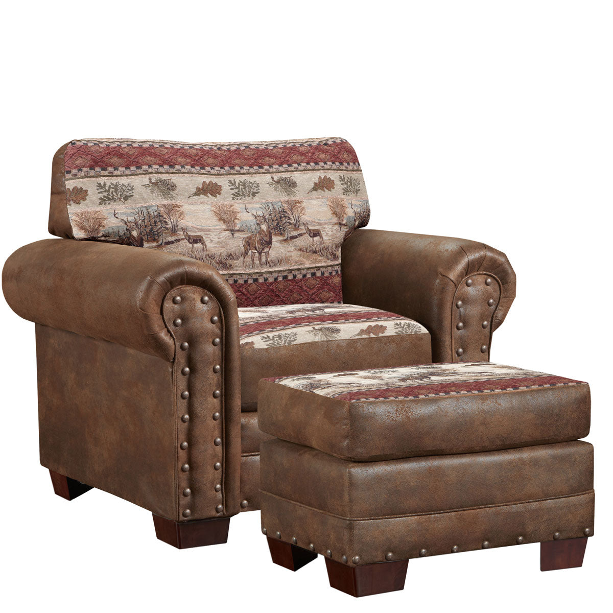 Forest Deer Ottoman