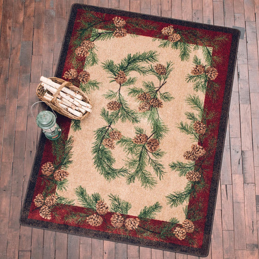 Gifts of the Forest Burgundya?Rug Collection