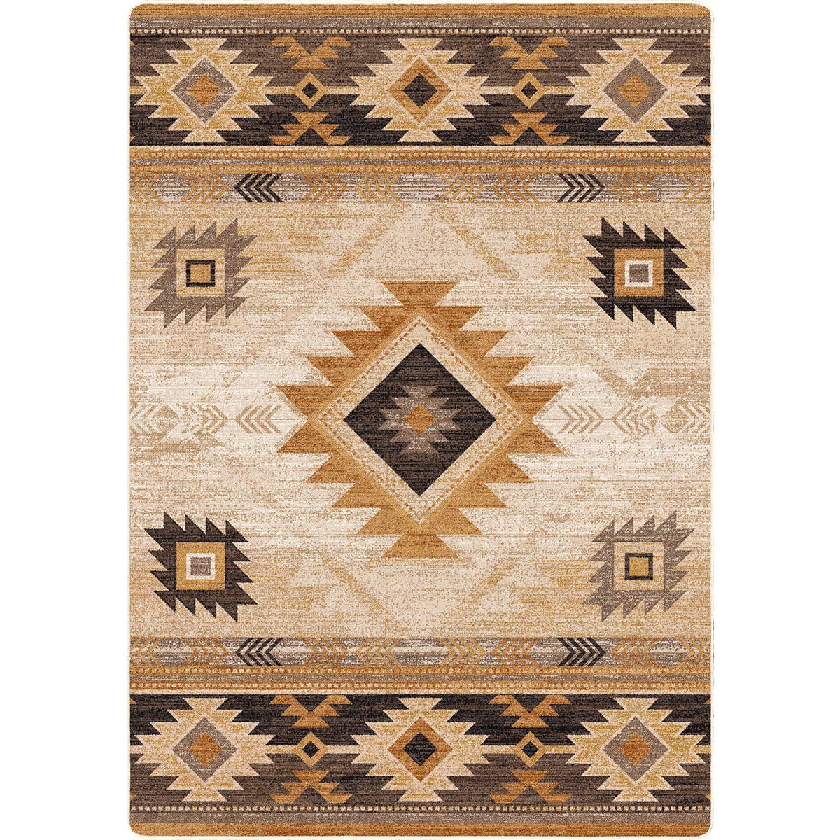 Whiskey Gold Rush Rug - 5 x 8