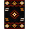 Diamond Creek Black & Tan Rug - 5 x 8