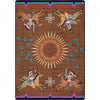 Battle Records Brown Rug - 5 x 8