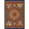 Battle Records Brown Rug - 3 x 4