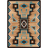 Tribal Turquoise Rug - 8 x 11
