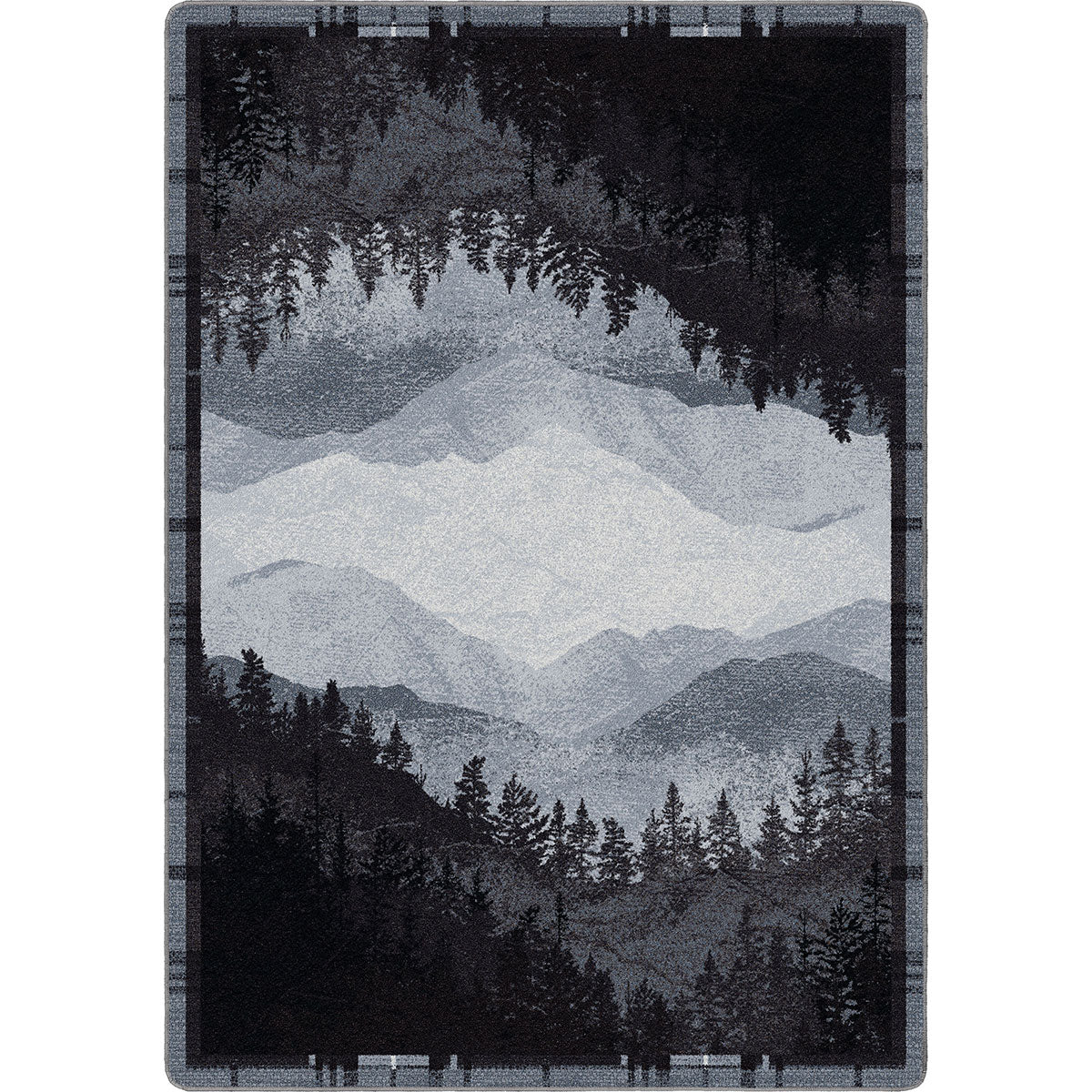 Mountain Crest Gray Rug - 3 x 4