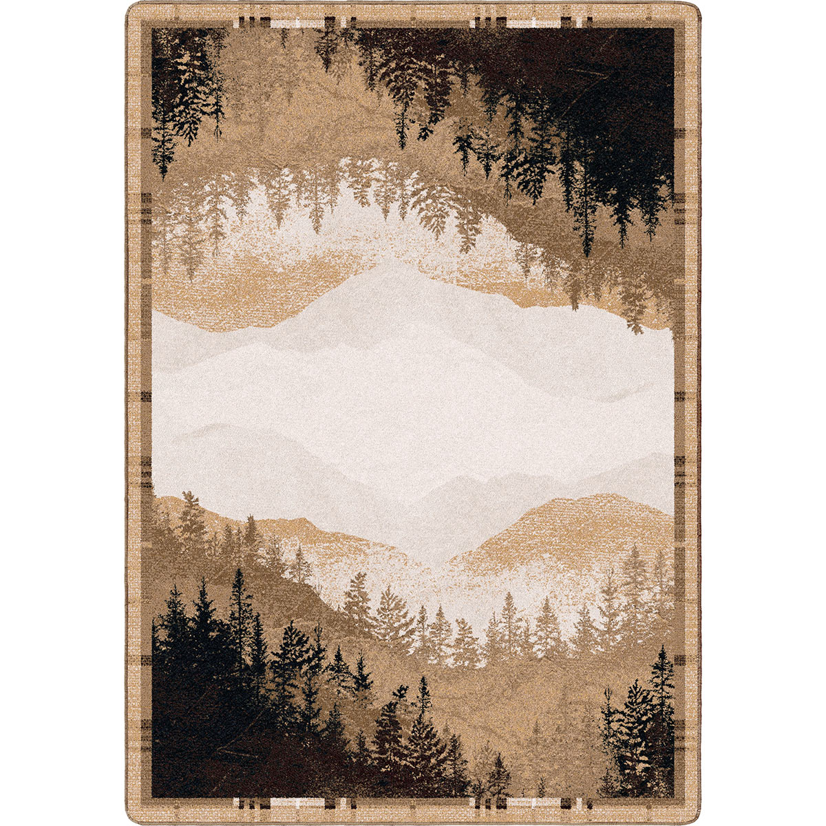Mountain Crest Rust Rug - 5 x 8