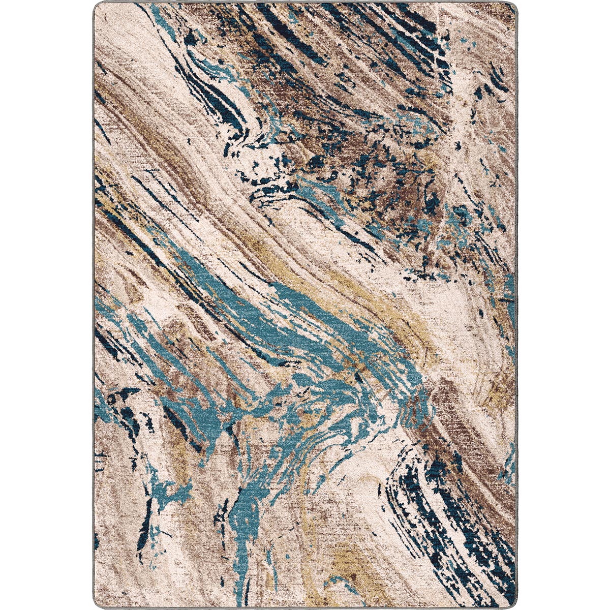 Timberland Turquoise Rug - 3 x 4