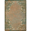 Turquoise Scroll Saddle Rug - 8 x 11