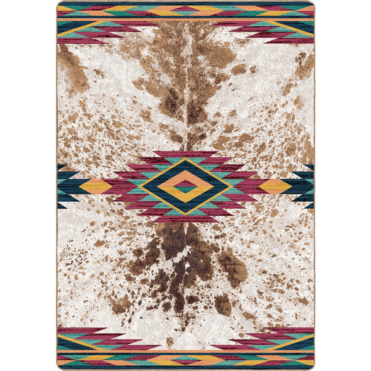 Rhinestone Cowhide Rug - 3 x 4