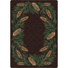 Pinecone Wreath Rug - 8 x 11