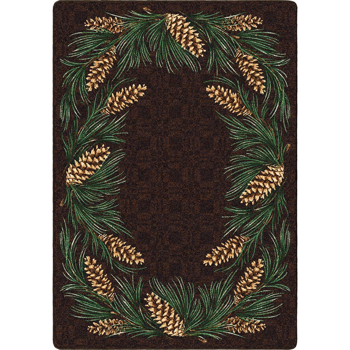 Pinecone Wreath Rug - 3 x 4
