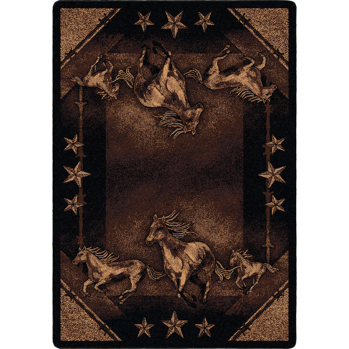 Wild Horses & Stars Rug - 5 x 8