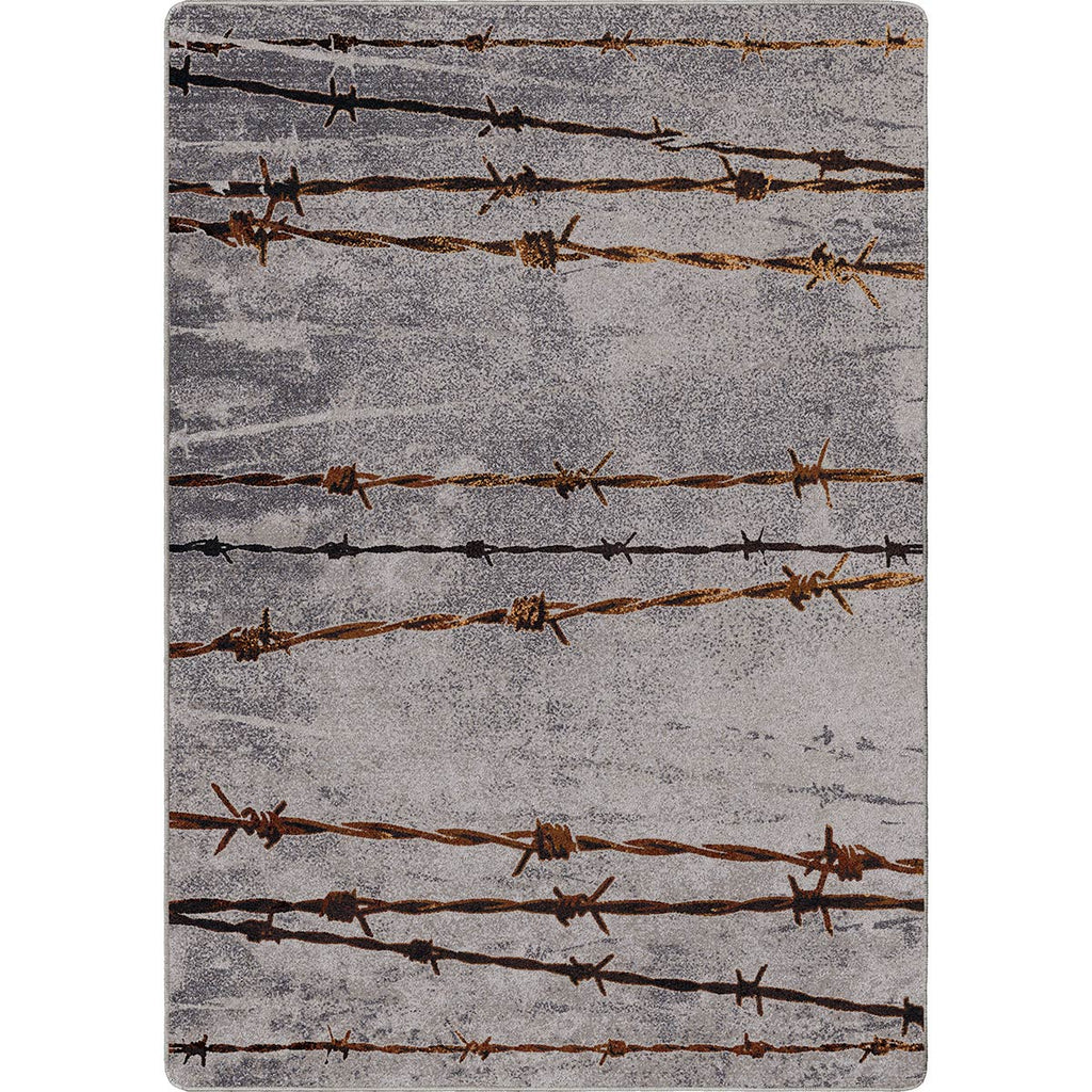 Barbed Wire Gray Rug - 3 x 4