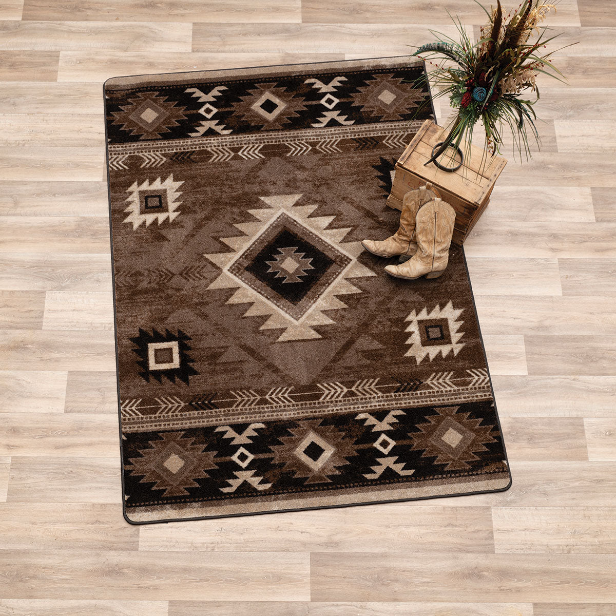 Whiskey River Mocha Rug Collection