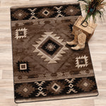 Whiskey River Mocha Rug - 3 x 4