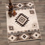 Whiskey River Neutral Rug - 2 x 8