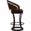 Boseman Leather & Iron Counter Stool