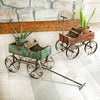 Western Wagon Planter - Red - OVERSTOCK