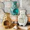 Southwestern Mesa Clay Chimenea - Turquoise