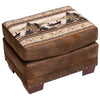 Mountain Lake Ottoman