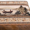 Mountain Lake Ottoman