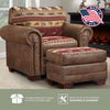 Forest Tapestry Armchair & Ottoman