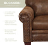 Buckskin Armchair & Ottoman