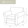 Buckskin Armchair & Ottoman